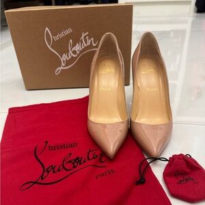Christian Louboutin Pigalle Follies Nude Patent Heels